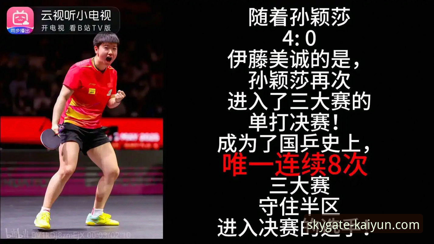 开云官方平台赛事分析操作教程：以孙颖莎首轮比赛为例